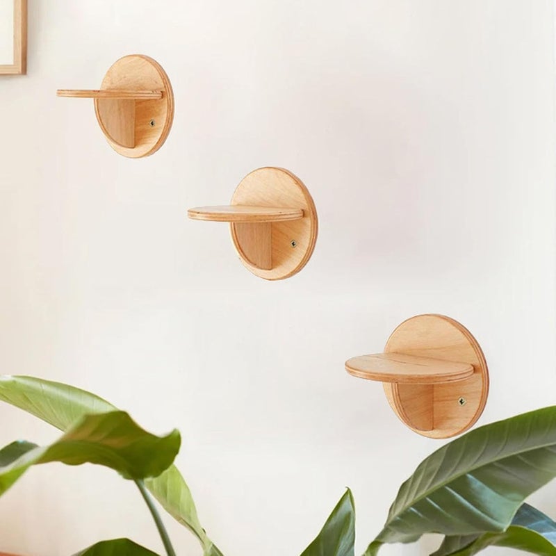 Haofy Cat Wall Step Modern Floating Wooden Stair Space Saving Corner Design for Indoor Multi Cat Homes - Image 5