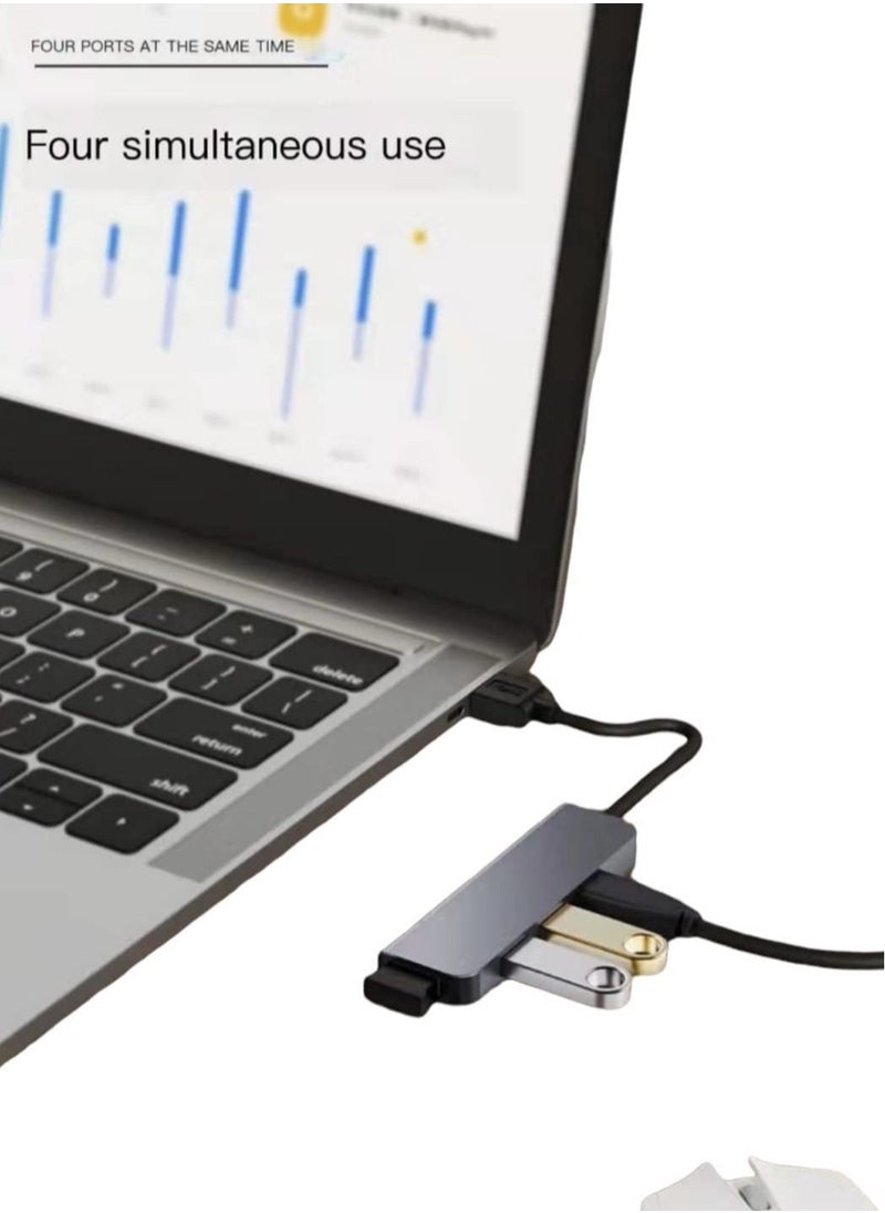 Generic USB-C Hub.USB C Docking Adapter. 6-In-1 USB To HDMI Multi-Port Adapter Compatible With USB C Laptops And Other Type C Devices (4K HDMI USB3.0 SD/TF Card Reader 100W PD, Titanium Empty Gray  - Image 4