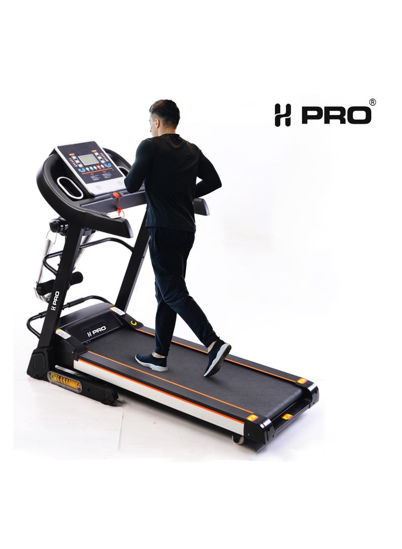 H PRO HM Sports Home Foldable Treadmill with 2.5HP Peak Motor – 12 Preset Programs, LCD Display, Heart Rate Monitor & Safety Key - Image 1