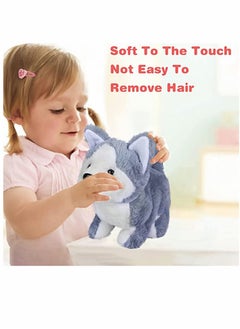 Excefore Plush Interactive Toy Electronic Pet Plush Husky Dog Toy Interactive Pet Dog Plush Husky Dog Toy Can Walking Barking Tail Wagging Stretching Companion Animal for Kids  - Image 5