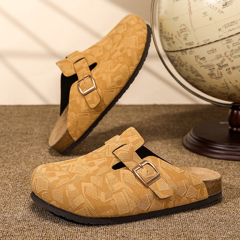 2026 كلاسيكي جديد كل الموسم Birkenstock-Style Cork Slippers Mules في الهواء الطلق High-End زوجين الحذاء العادي - Image 4