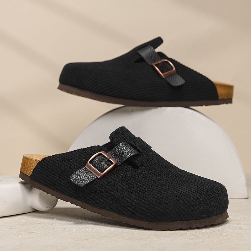 2026 كلاسيكي جديد كل الموسم Birkenstock-Style Cork Slippers Mules في الهواء الطلق High-End زوجين الحذاء العادي - Image 1