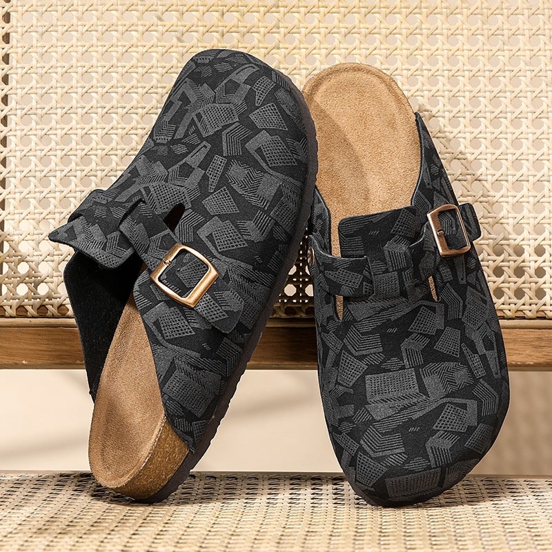 2026 كلاسيكي جديد كل الموسم Birkenstock-Style Cork Slippers Mules في الهواء الطلق High-End زوجين الحذاء العادي - Image 2
