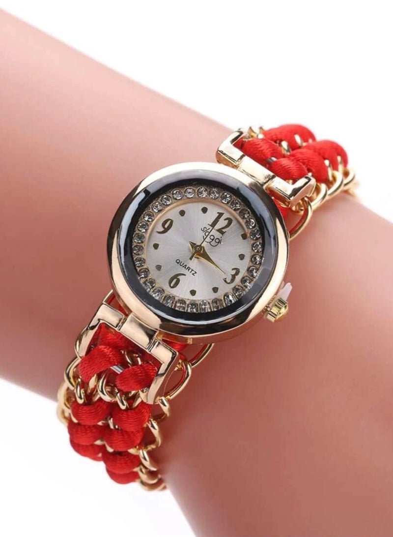 سلوجي ساعة نسائية أنيقة وعصرية بسوار قابل للتعديل - Image 2