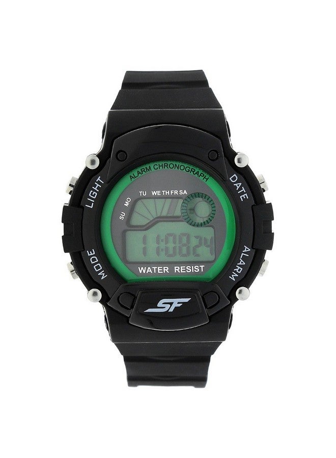 Sonata SF Digital Dial Black Plastic Strap Watch for Men-NS7982PP05 - Image 1