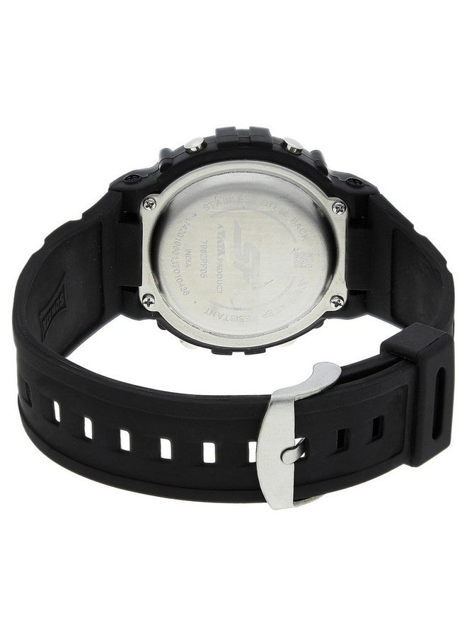Sonata SF Digital Dial Black Plastic Strap Watch for Men-NS7982PP05 - Image 3