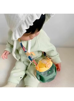 StarAndDaisy Premium Baby Sipper Bottle | Straw Sipper For Kids | Sippy Cup With Soft Silicone Straw Bpa Free & Non Toxic For Baby Or Kids Of 12 Months-(350 Ml, Green & Yellow)?  - Image 2