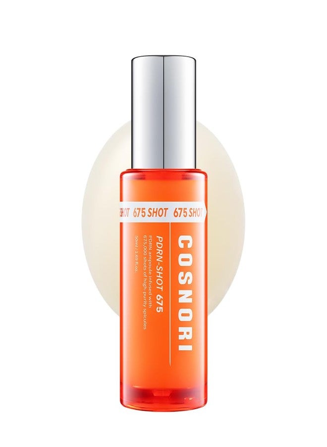 COSNORI PDRN-Shot 675 - Korea Facial Serum with 675,000 high purity spicules - Turnover K-Beauty Face Serum with High Nutrition Salmon DNA PDRN - Intensive facial first essence (50ml / 1.69 fl. oz.) - Image 1
