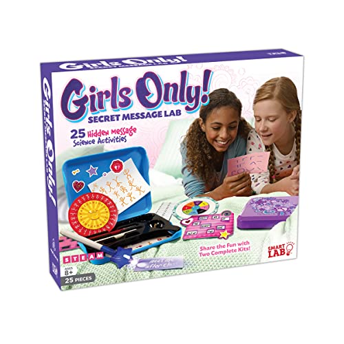 SMARTLAB Toys Girls Only Secret Message Lab with 25 Hidden Message Science Activities - Image 1