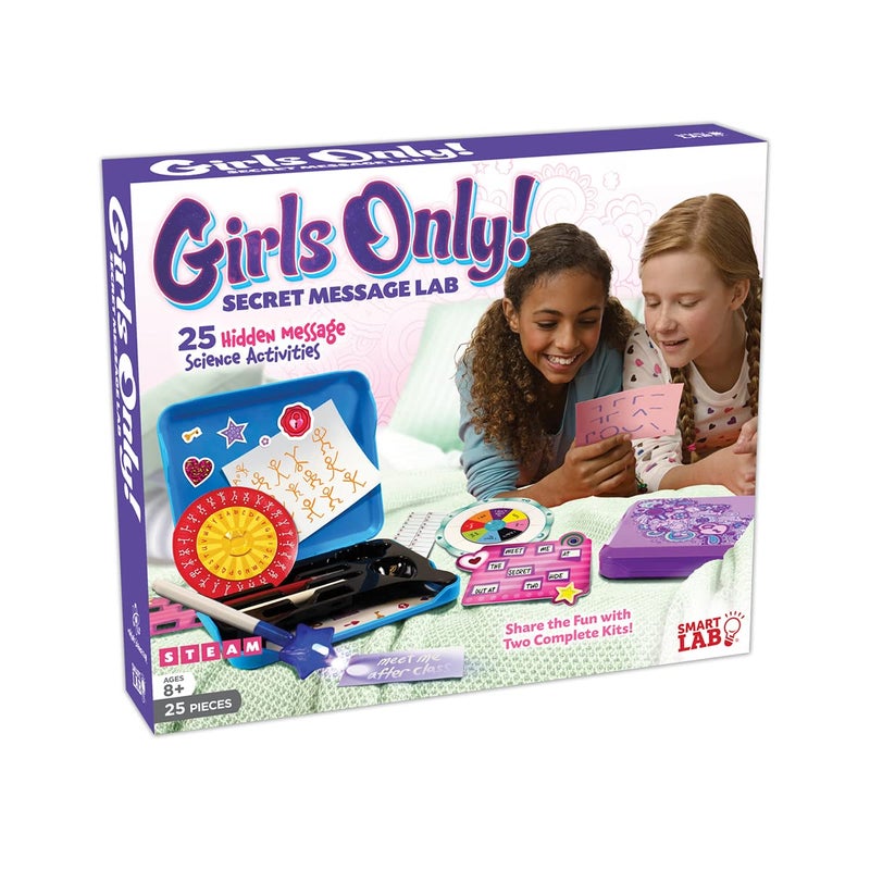 SMARTLAB Toys Girls Only Secret Message Lab with 25 Hidden Message Science Activities - Image 2