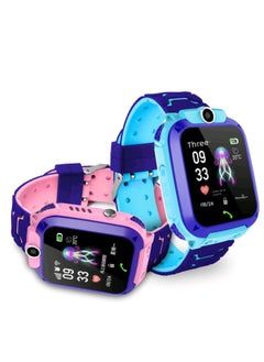 Generic Gift Smart Children's Phone Watch Waterproof Positioning Touch Screen For Primary And Secondary School Students Boys And Girls HD Multi-function-Color:Cross-border/Version Z5 Blue Ordinary Version  - Image 2