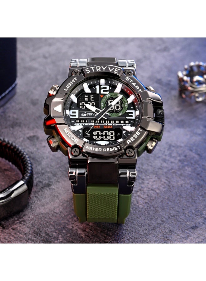 ستريف ساعات الرجال متعددة الوظائف الرياضية ساعات LED الرقمية للماء - Image 4