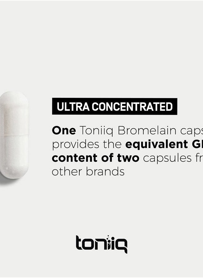 Toniiq Bromelain Ultra Concentrated 120 Capsules  - Image 4