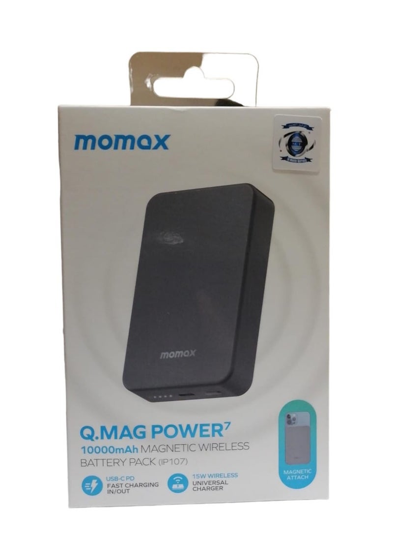 Momax Charger Power Bank Q.MAG Power7 10000 MAh Magnetic Wireless - Image 1