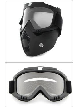 Tex 710 Jet Helmet Mask, Jet Helmet Mask (Glass Color Transparent)  - Image 1