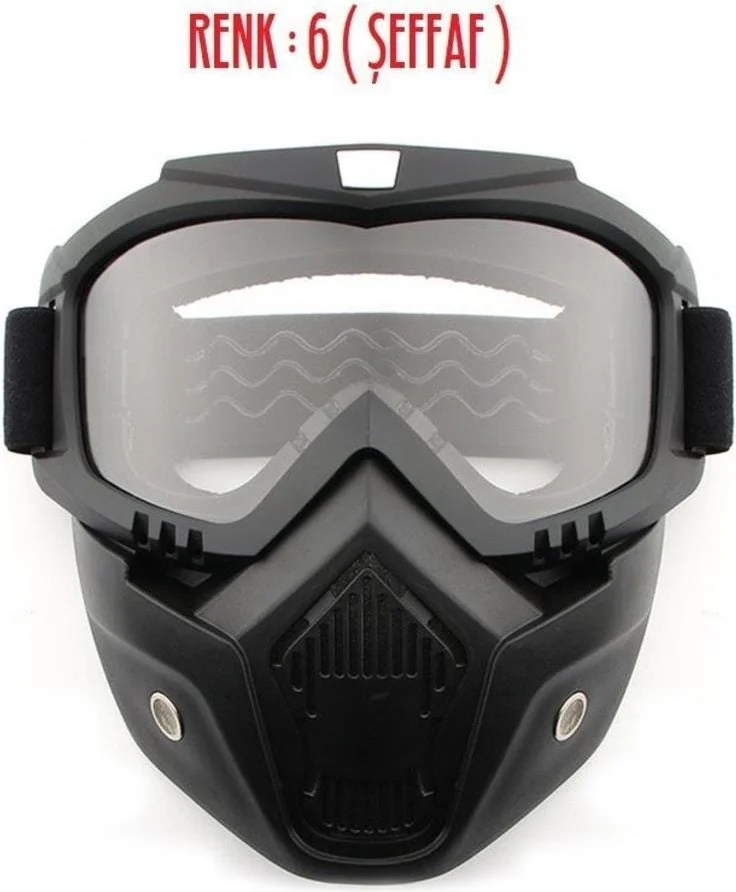 Tex 710 Jet Helmet Mask, Jet Helmet Mask (Glass Color Transparent)