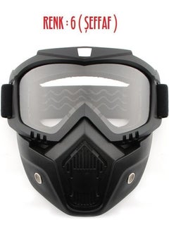 Tex 710 Jet Helmet Mask, Jet Helmet Mask (Glass Color Transparent)  - Image 2