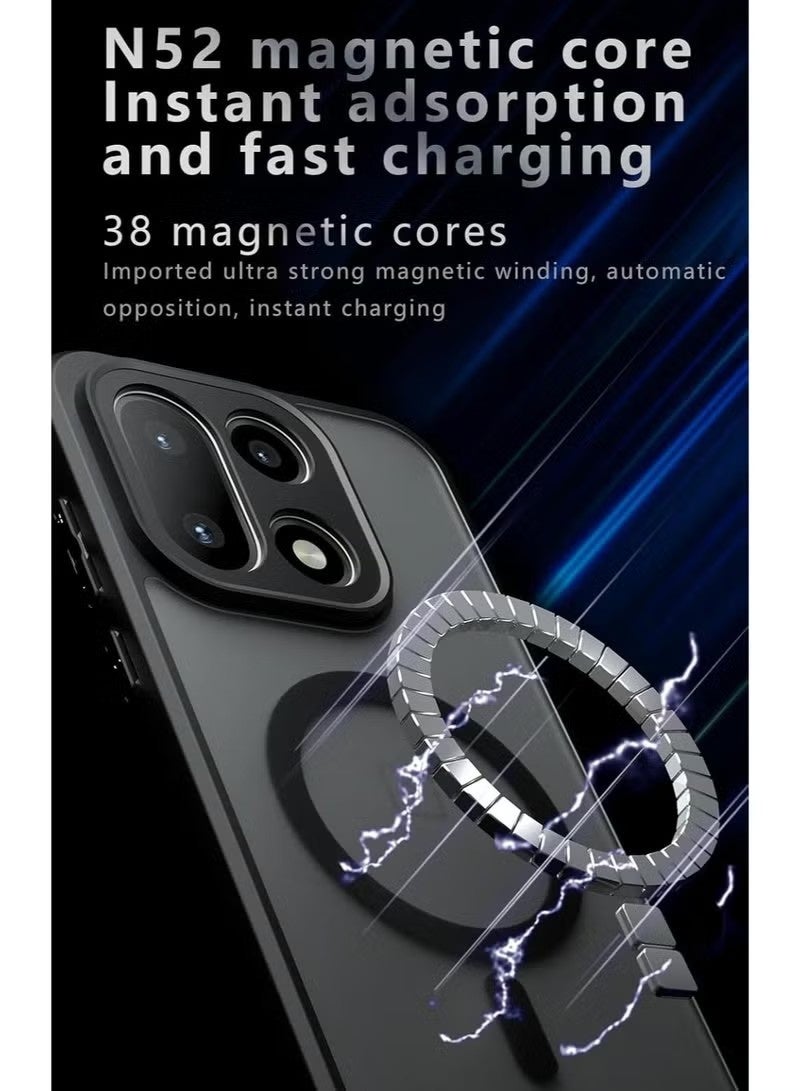 جراب مغناطيسي لهاتف OnePlus 15 5G، غطاء خلفي شفاف غير لامع، غطاء حماية رفيع للهاتف - Image 5