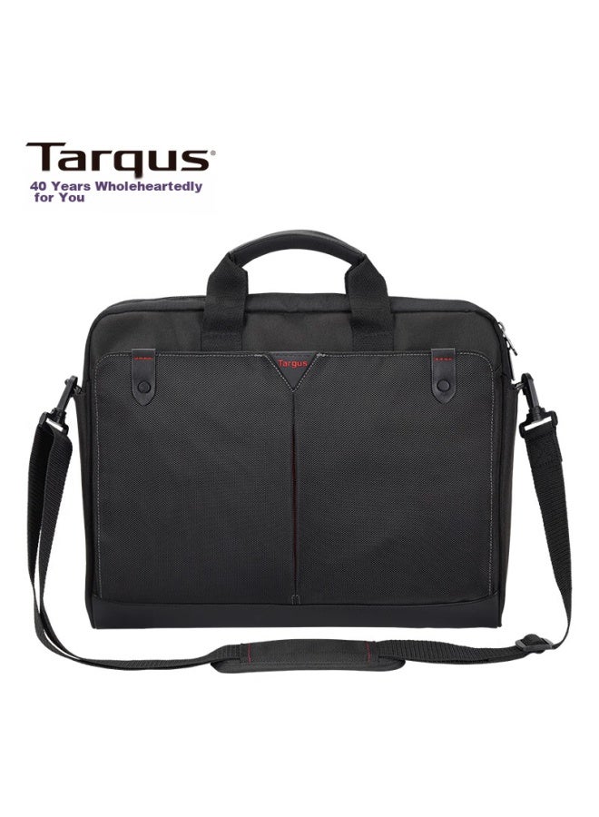 Targus Laptop Bag, 15.6-inch Business Lightweight Briefcase, Handbag, Single Shoulder Bag, Black, 515 - Image 1