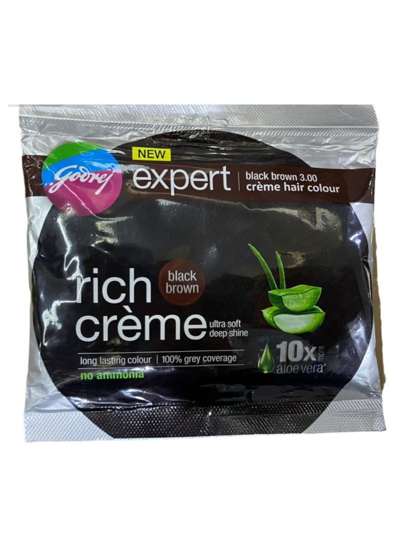 GodRej Expert Hair Colour Black BROWN 3.00 20g +20ml