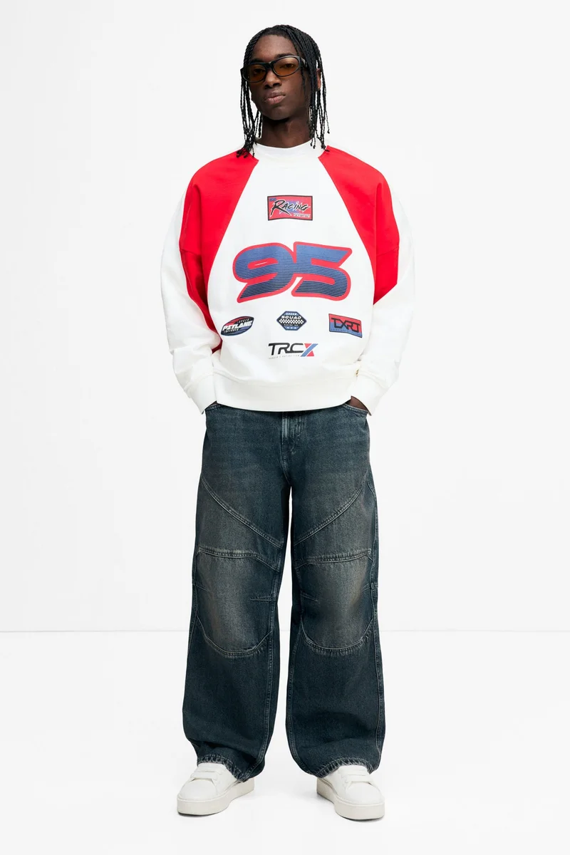 H&M Oversized Fit Printed sweatshirt