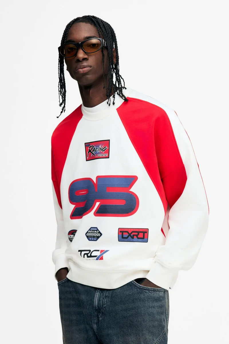 H&M Oversized Fit Printed sweatshirt