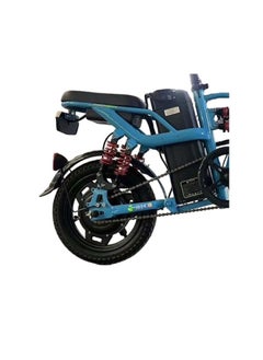 استير دراجة كهربائية بمحرك 500 واط لون أزرق  - Image 4