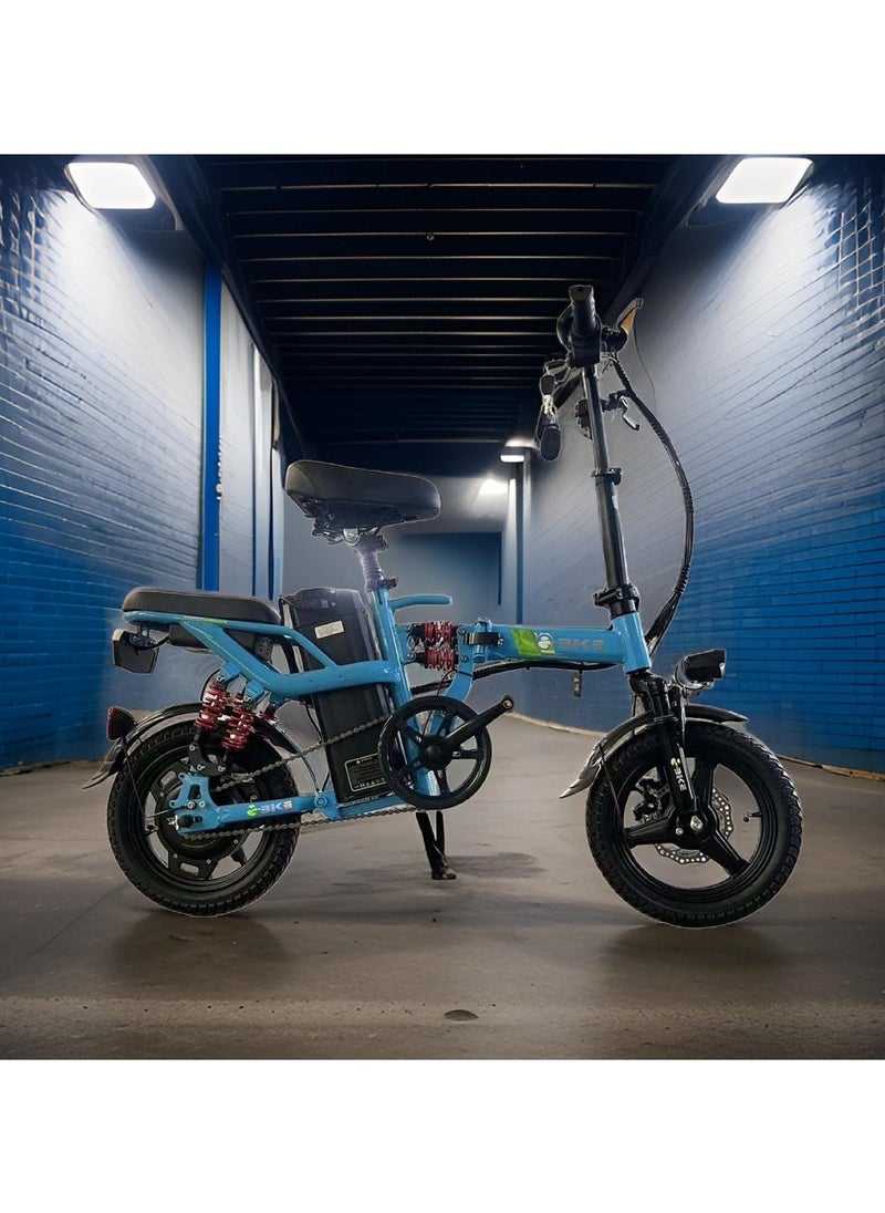 Aster - Electric Bike with 500W Motor and Battery 48V 10 Ah Blue - Image 1