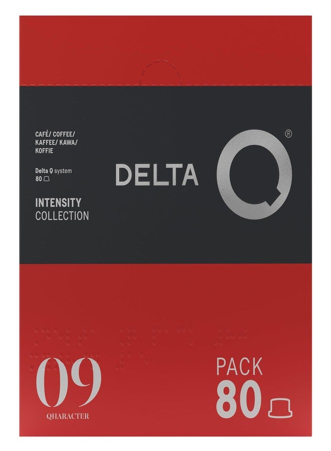 Delta Q Qharacter Espresso Pods for Delta Q machines - Intensity 9, Nuts & Caramel Notes, XXL Pack - 80 Capsules - Image 1