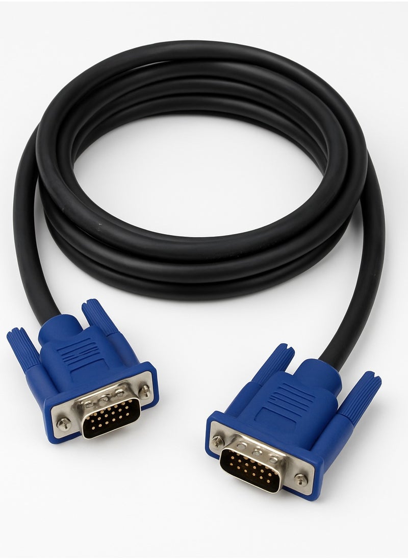 Generic VGA to VGA Monitor Cable HD15 Male to Male for TV Computer Projector (5 M)  - Image 1