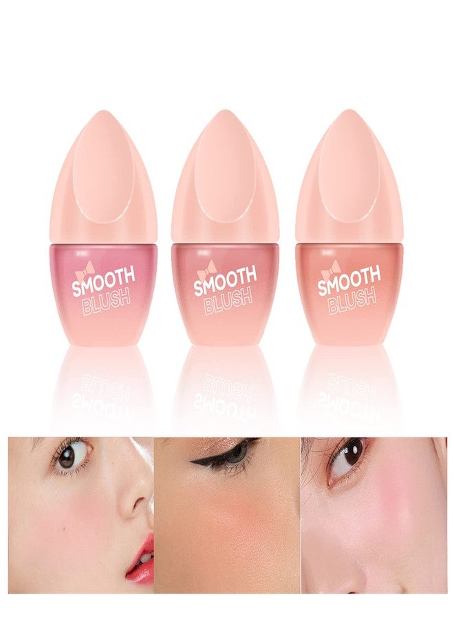 Joyeee 3 Pack Liquid Blush Set, Rose Blush, Light Pink Blush, Tangerine Orange Blush for White Fair Skin, Daughter Teen Girls Gift Idea, Vegan & Cruelty-Free, 0.28fl.oz /8ml (#01#02#03) - Image 1