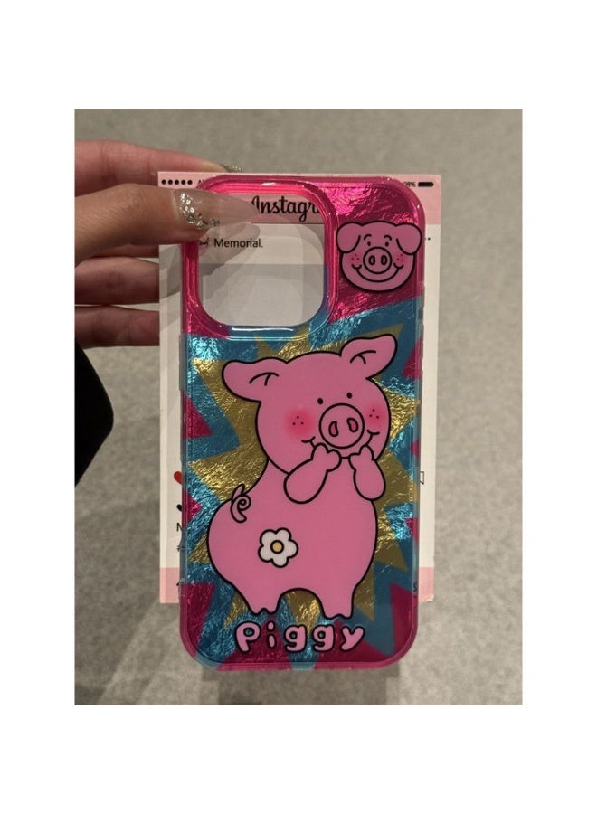 NIBEMINENT Cartoon Masha Pig Protective TPU Case Cover For iPhone 16
