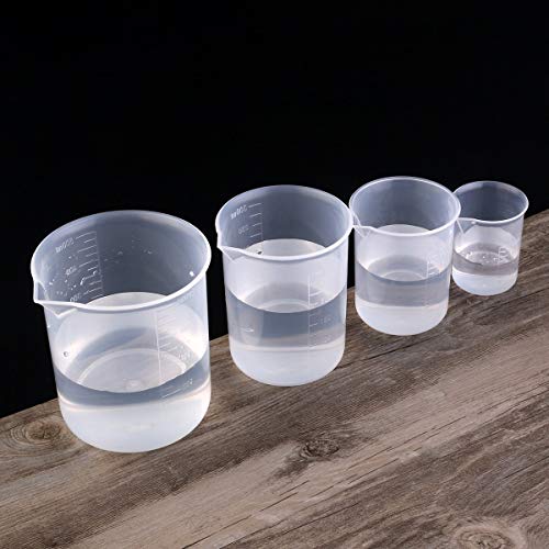 WKM Measuring Cup Labs Graduated Beakers 50ml 150ml 250ml 500ml (Transparent, Set of 4) - Image 5