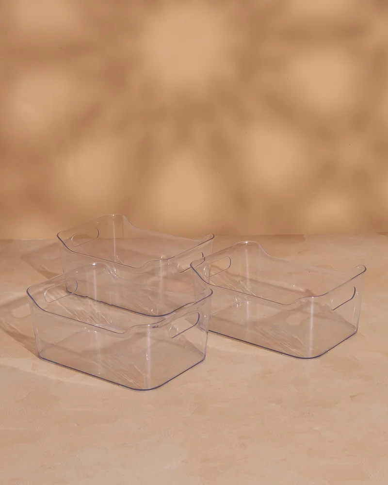 Redtag Clear 3 Pcs Organizer Box Set