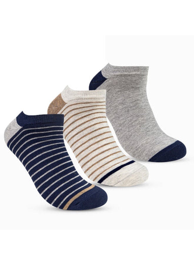 STITCH Men's Pack of 3 No Show Casual Socks