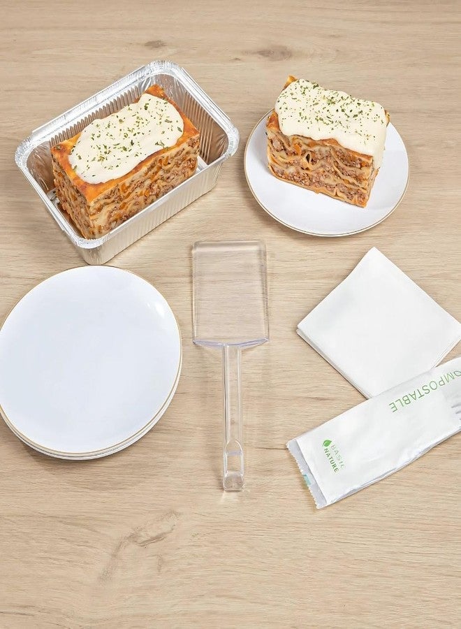 Blue Sky Clear Spatula (1 Count) - Premium Reusable Transparent Plastic Tableware, Perfect for Serving at Elegant Events - Image 3