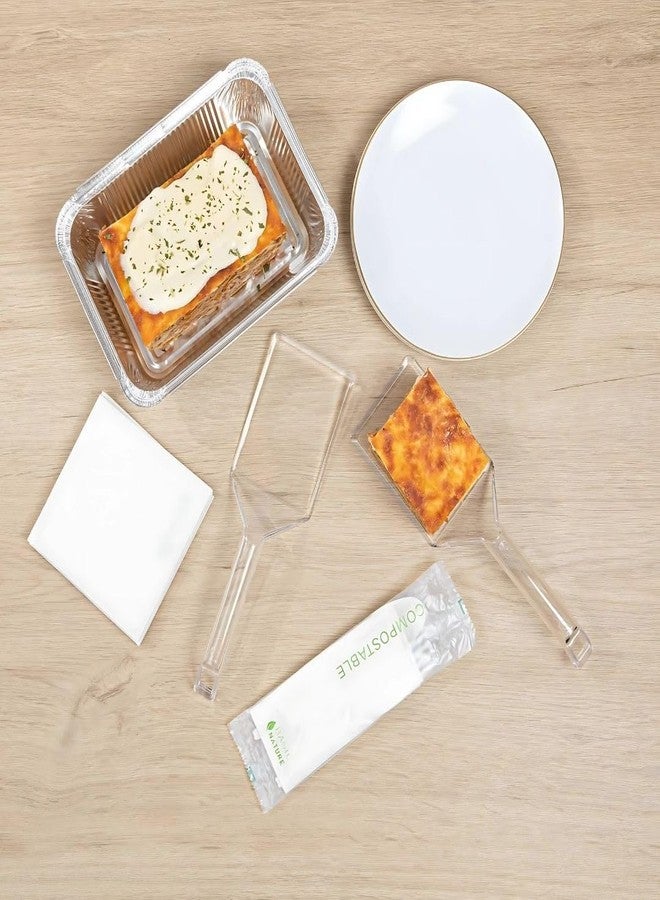 Blue Sky Clear Spatula (1 Count) - Premium Reusable Transparent Plastic Tableware, Perfect for Serving at Elegant Events - Image 5