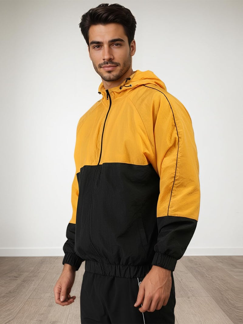 CHKOKKO Sunscreen Jacket for Men Windcheater Hooded Zipper Sports Jacket | UV Protection | Sun Protective | Lightweight Water Resistant | Riding Biker | Outdoor Travel Gym Running - Image 5