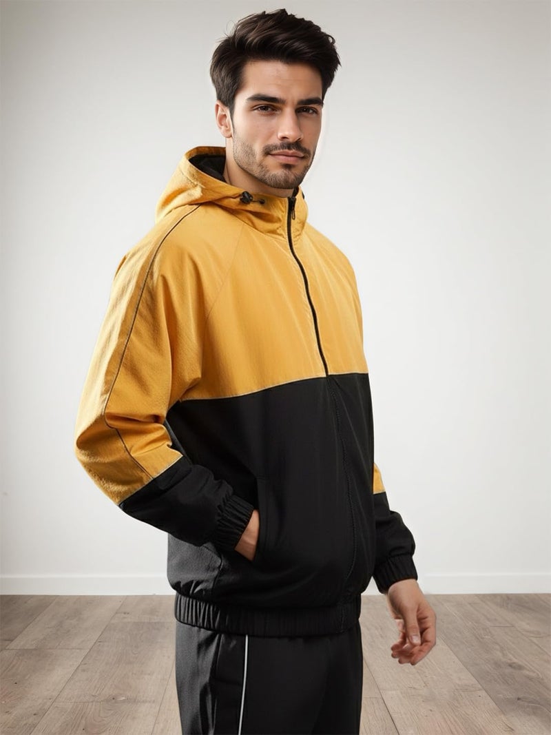CHKOKKO Sunscreen Jacket for Men Windcheater Hooded Zipper Sports Jacket | UV Protection | Sun Protective | Lightweight Water Resistant | Riding Biker | Outdoor Travel Gym Running - Image 4