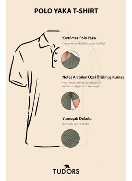 Tudors Tudors Slim Fit Plain Polo Neck Men's T-Shirt - Tudors  - Image 3