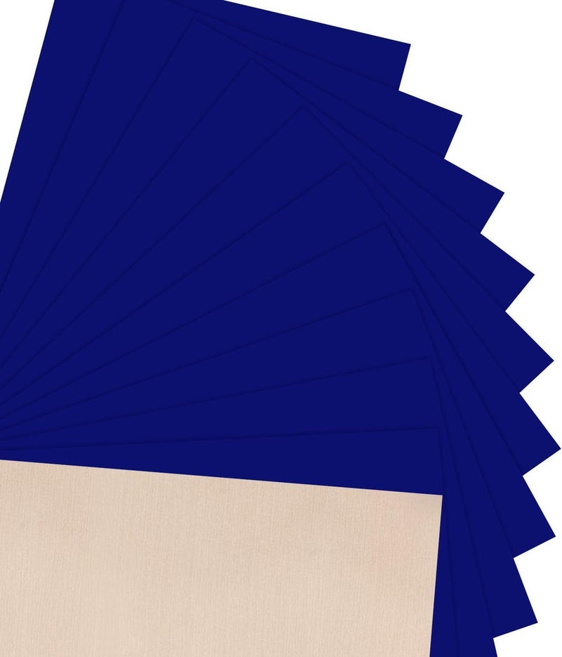 JANDJPACKAGING Royal Blue Heat Transfer Vinyl for T Shirts - 10 Pack Blue HTV Vinyl 12"x10" for Garments Bags and Other Fabrics - Image 1