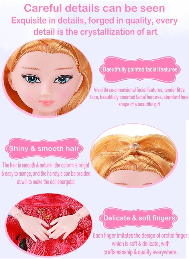 ZCM-HAPPY Mingrun Barbie Elsa Princess Doll Set Large Gift Box  - Image 3