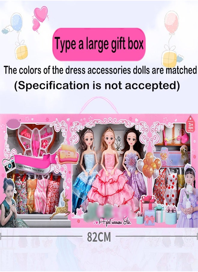 ZCM-HAPPY Mingrun Barbie Elsa Princess Doll Set Large Gift Box  - Image 2