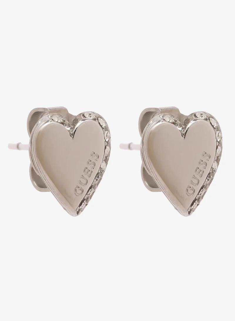 GUESS  Heart Necklace And  Studs for Women | Best Price UAE