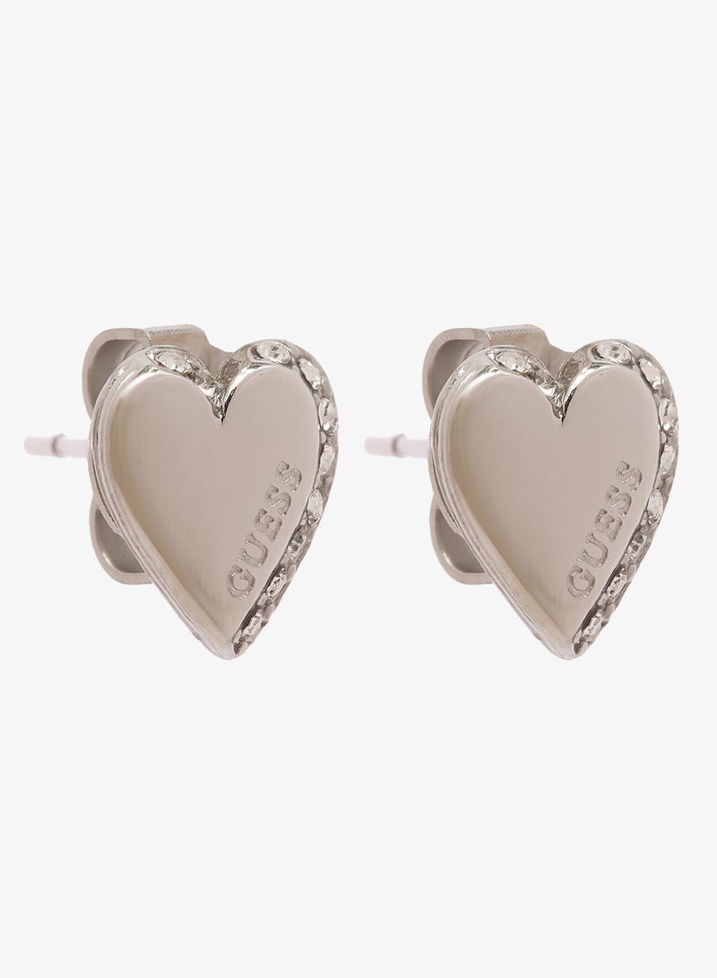 جس قلادة على شكل قلب وأقراط - Image 5