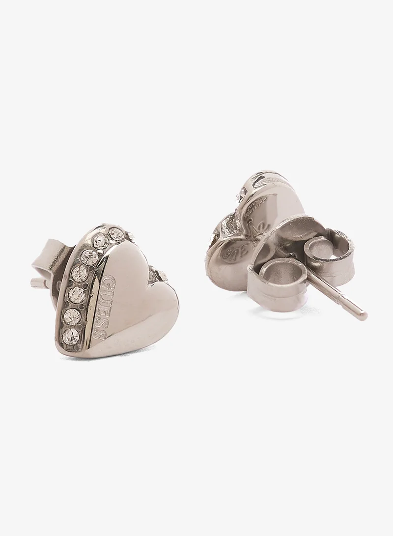 GUESS  Heart Necklace And  Studs for Women | Best Price UAE