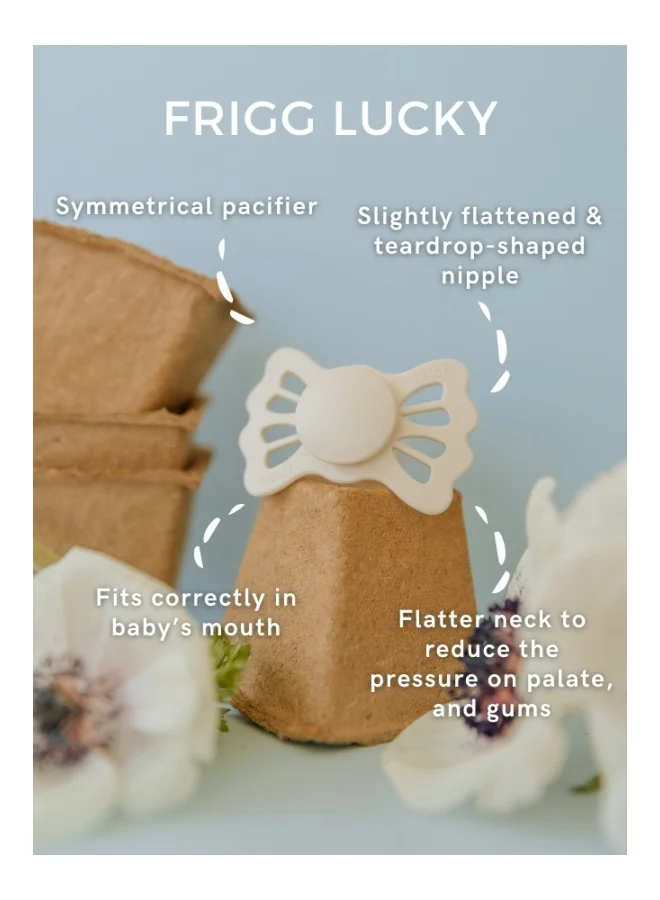 FRIGG Lucky Symmetrical Silicone 2-Pack Primrose/Silver Gray - Size 2