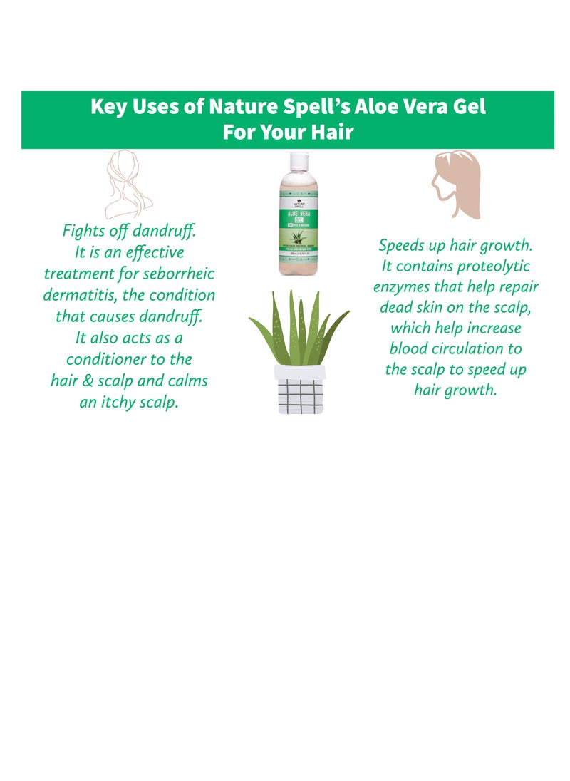 Nature Spell - Pure Aloe Vera Gel Super Moisturizer for Hair and Skin 200ml - Image 1