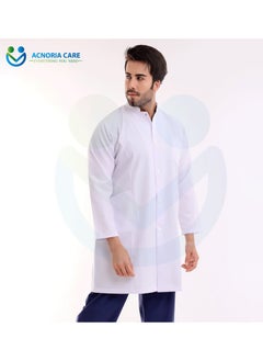 ACNORIA CARE Men's Short Medical Lab Coat For Doctors Nurses And Hospital Workers Comfortable And Elegant - From Acnoria Care - Size XL  - Image 1