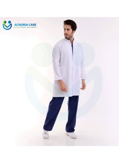 ACNORIA CARE Men's Short Medical Lab Coat For Doctors Nurses And Hospital Workers Comfortable And Elegant - From Acnoria Care - Size XL  - Image 5